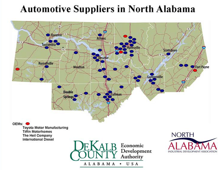 Auto Suppliers in North Alabama